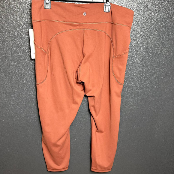 Lululemon Women's Invigorate High Rise Tight 25" Dark Terracotta Size 20 NWT - Picture 5 of 9